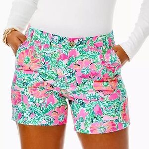 Lilly Pulitzer Gretchen 5” High Rise Short - size 6 -Soleil Pink